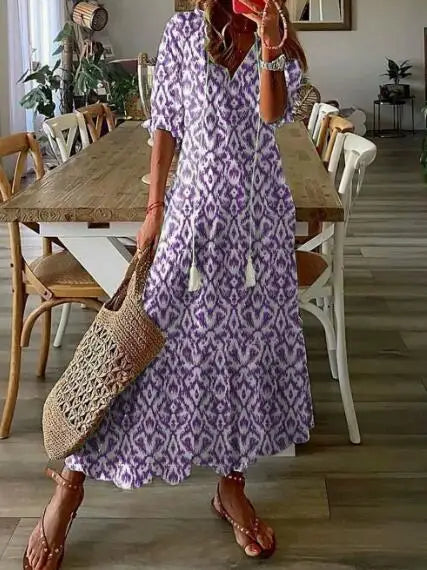 Savannah | Printed Maxi Dress