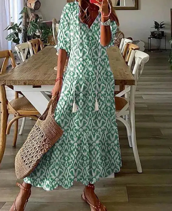 Savannah | Printed Maxi Dress