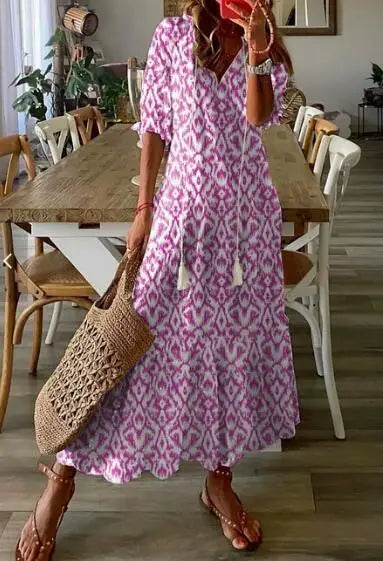 Savannah | Printed Maxi Dress