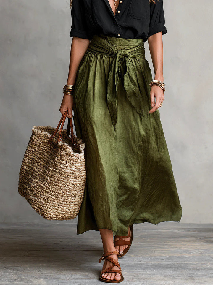 Serena | Blouse & Tie-Waist Skirt Set
