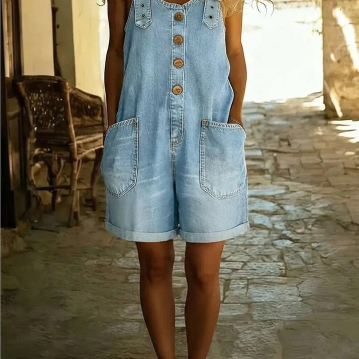 Diana | Button Pocket Playsuit