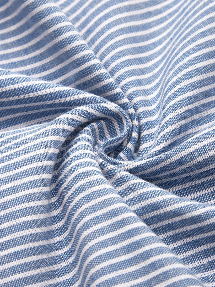 Marley | Striped Button Midi Dress