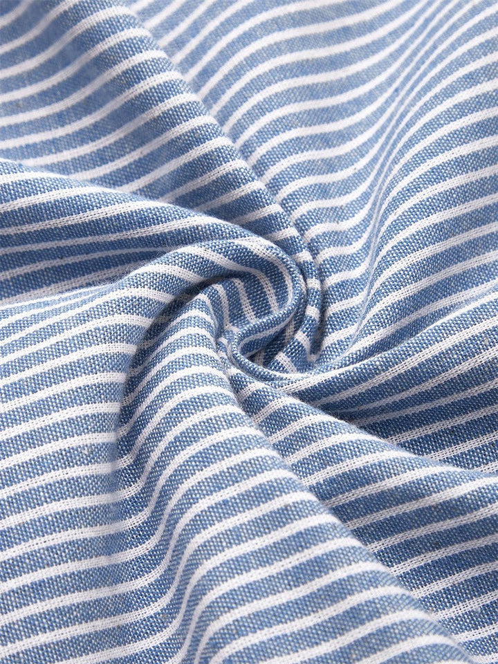 Marley | Striped Button Midi Dress